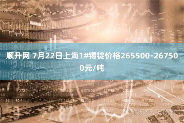 顺升网 7月22日上海1#锡锭价格265500-267500元/吨