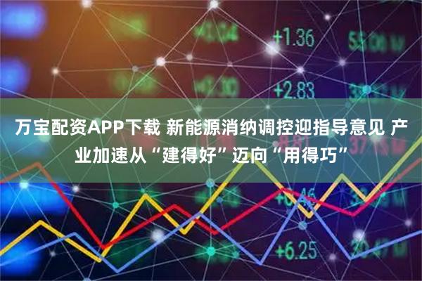 万宝配资APP下载 新能源消纳调控迎指导意见 产业加速从“建得好”迈向“用得巧”